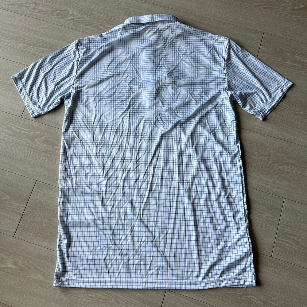 Collars & Co Flawed Mens XL Tall Blue White Square FLAWS Read - Picture 3 of 16